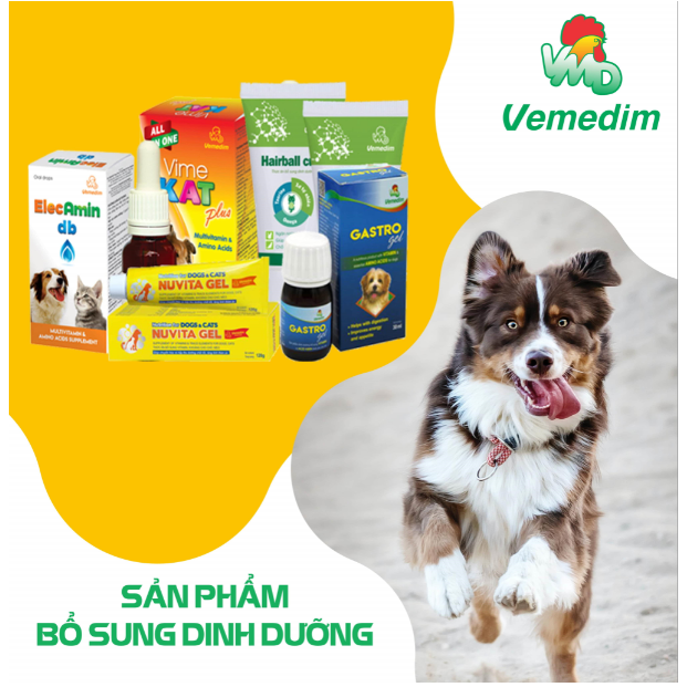 Vemedim Domax tiêm cho chó mèo nội và ngoại ký sinh trùng, chai 5ml