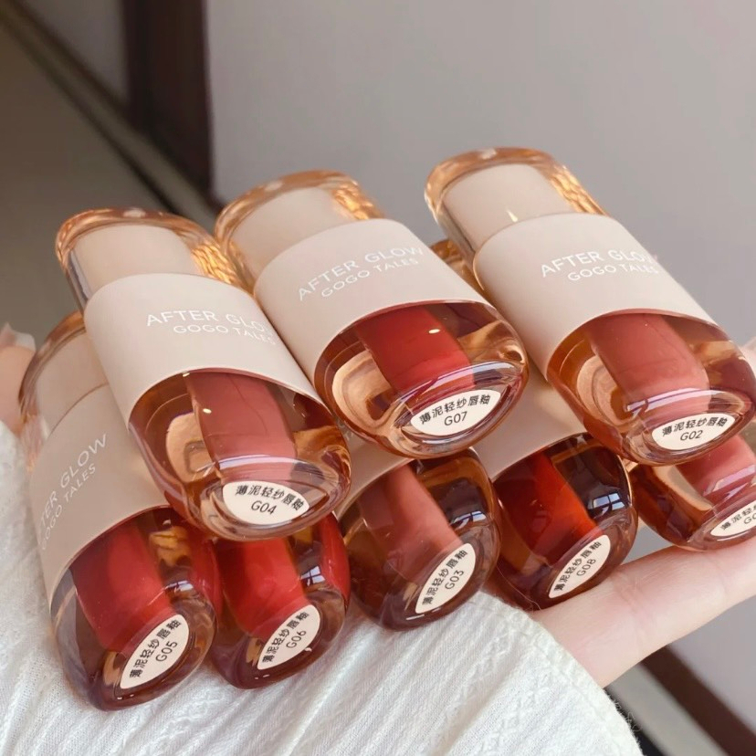 Son kem bùn Gogotales chất mịn môi Son kem lì After Glow bóng thách GT476