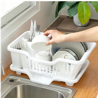 Giá Úp Chén Đĩa Ráo Nước - Kệ Úp chén, Khay Nhựa Úp Chén Bát, Giá Để Bát Đĩa - Rỗ Úp Chén Có Khay Hứng Nước