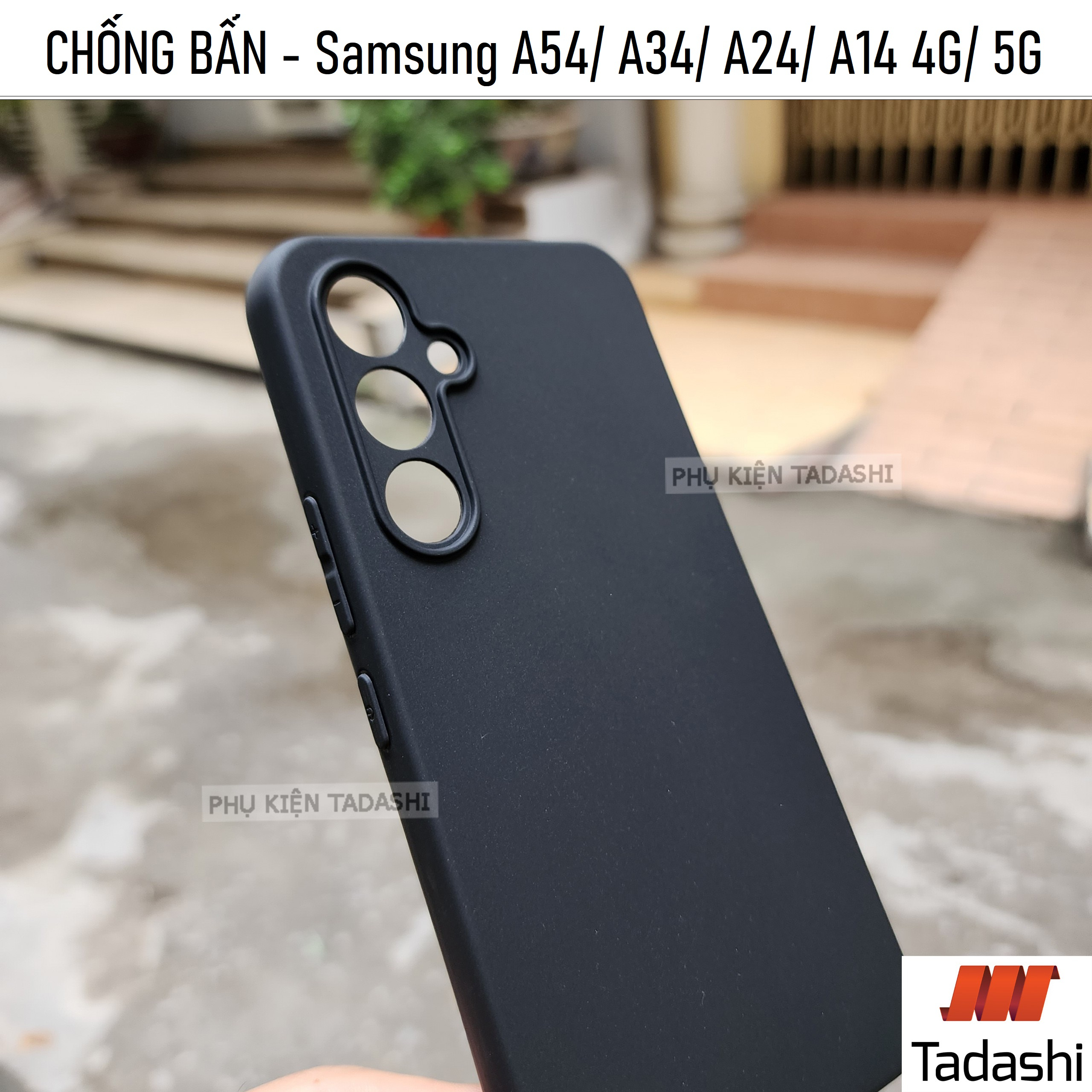 Ốp Lưng Dẻo Chống Bẩn Samsung A14 4G/ 5G, A34 5G/ Samsung A54 5G/ A24 Nhám Mịn Không Bám VÂN TAY, TPU ĐEN Bảo Vệ Camera