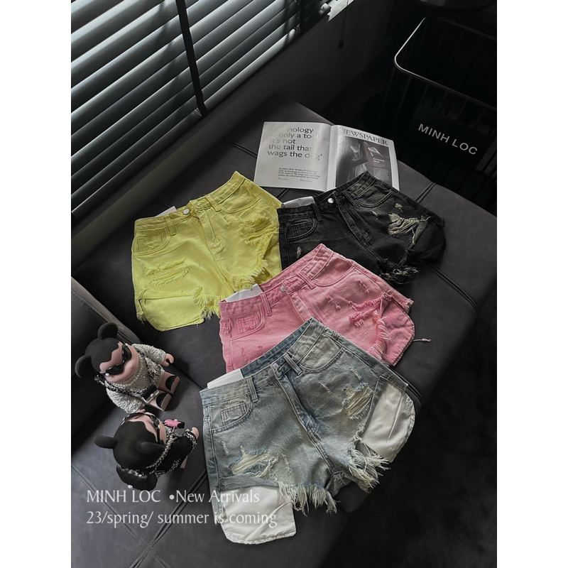 Quần sooc rách lộ túi hàng QCL1