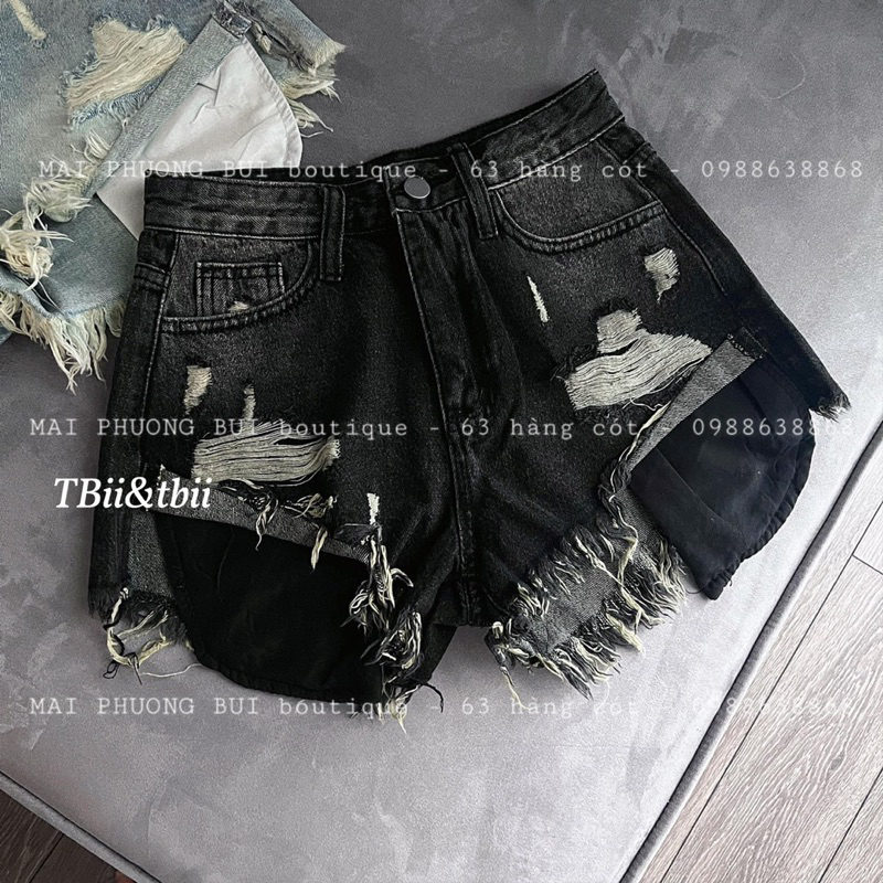 Quần sooc rách lộ túi hàng QCL1