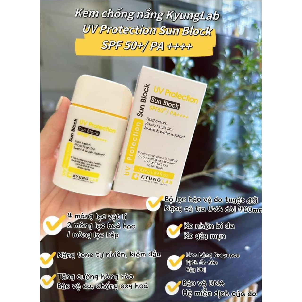 Kem Chống Nắng KyungLab - 50ml   - Màu Vàng