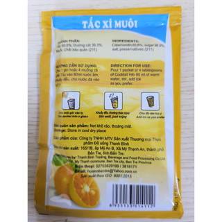 (TẮC HỘP GIẤY 900g / 18 gói) TẮC XÍ MUỘI GIẢI KHÁT THANH BÌNH Calamondin