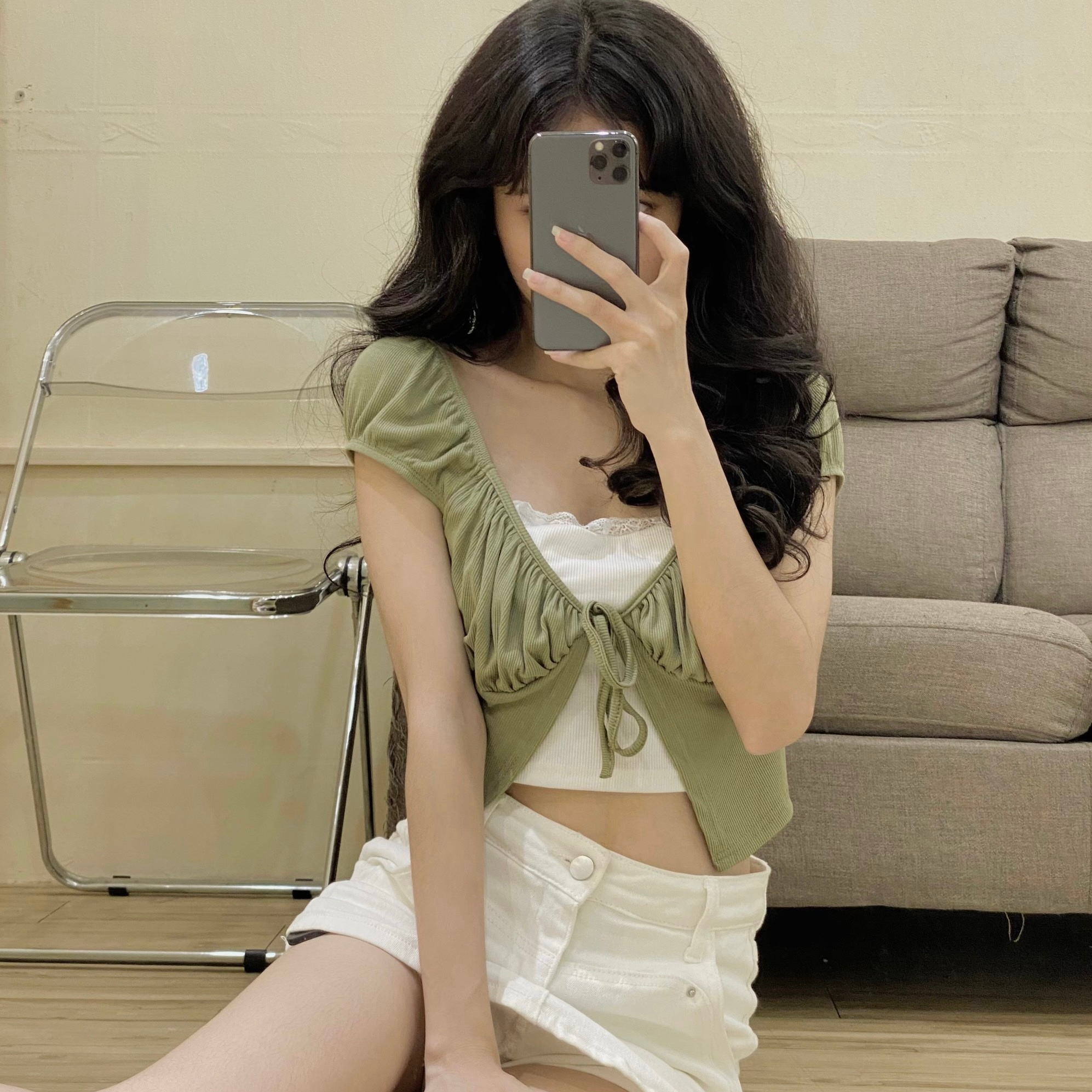 Áo Croptop Layer 2 Lớp - CR133