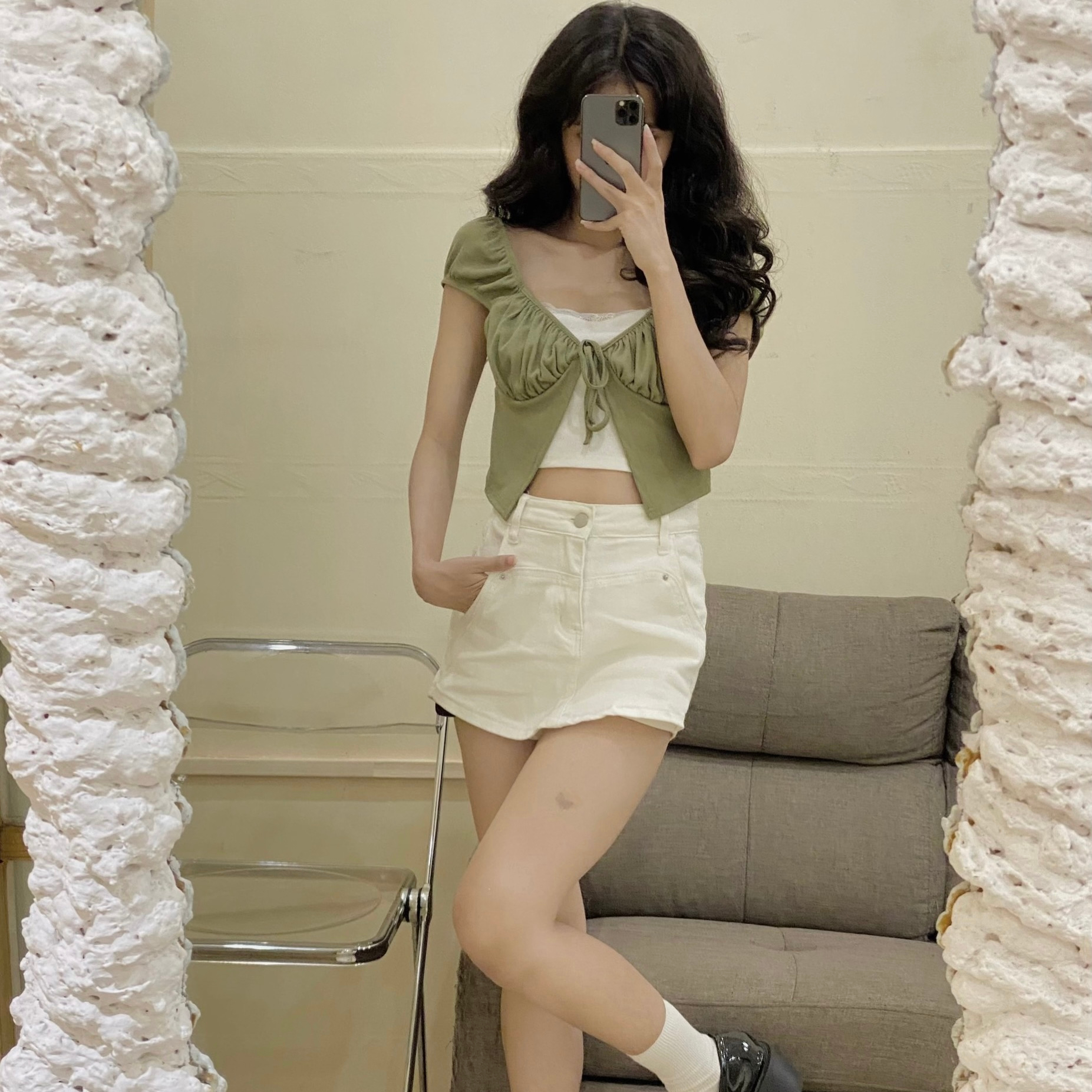 Áo Croptop Layer 2 Lớp - CR133