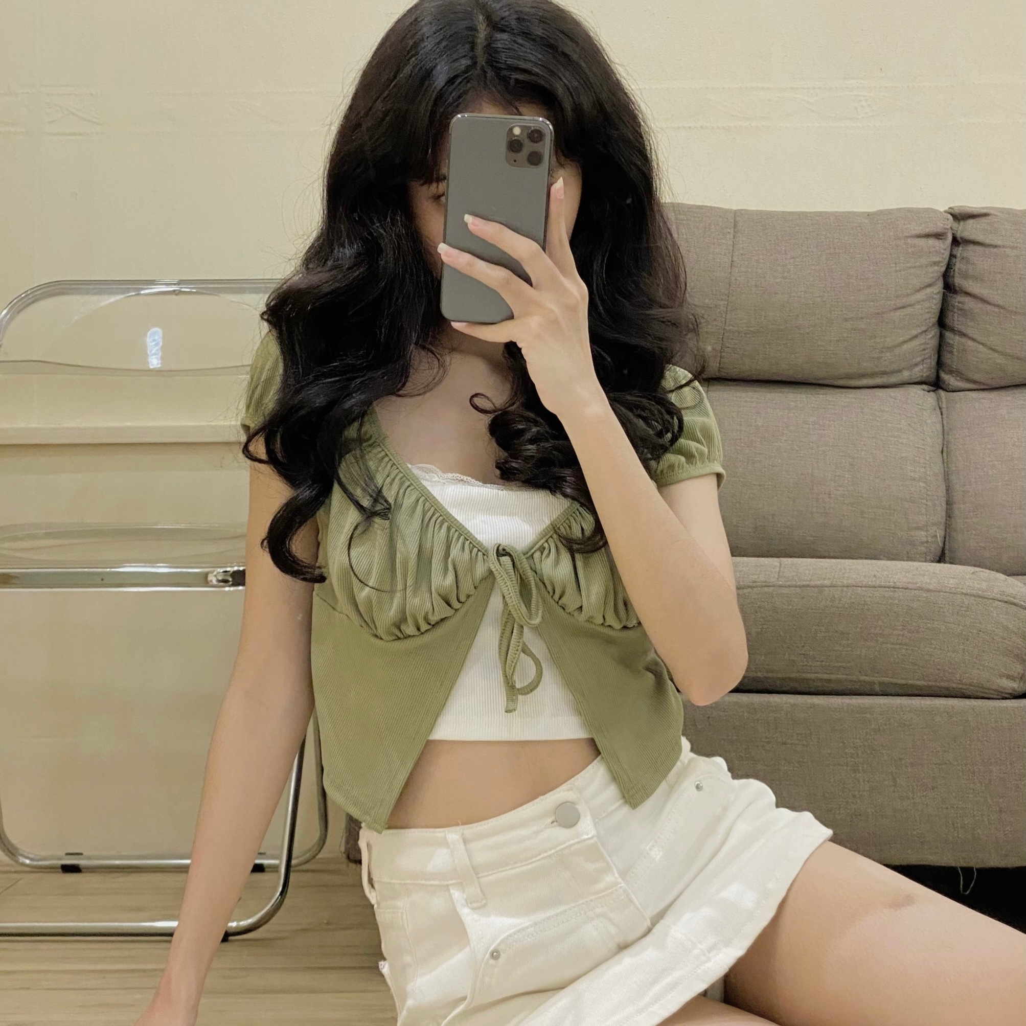 Áo Croptop Layer 2 Lớp - CR133