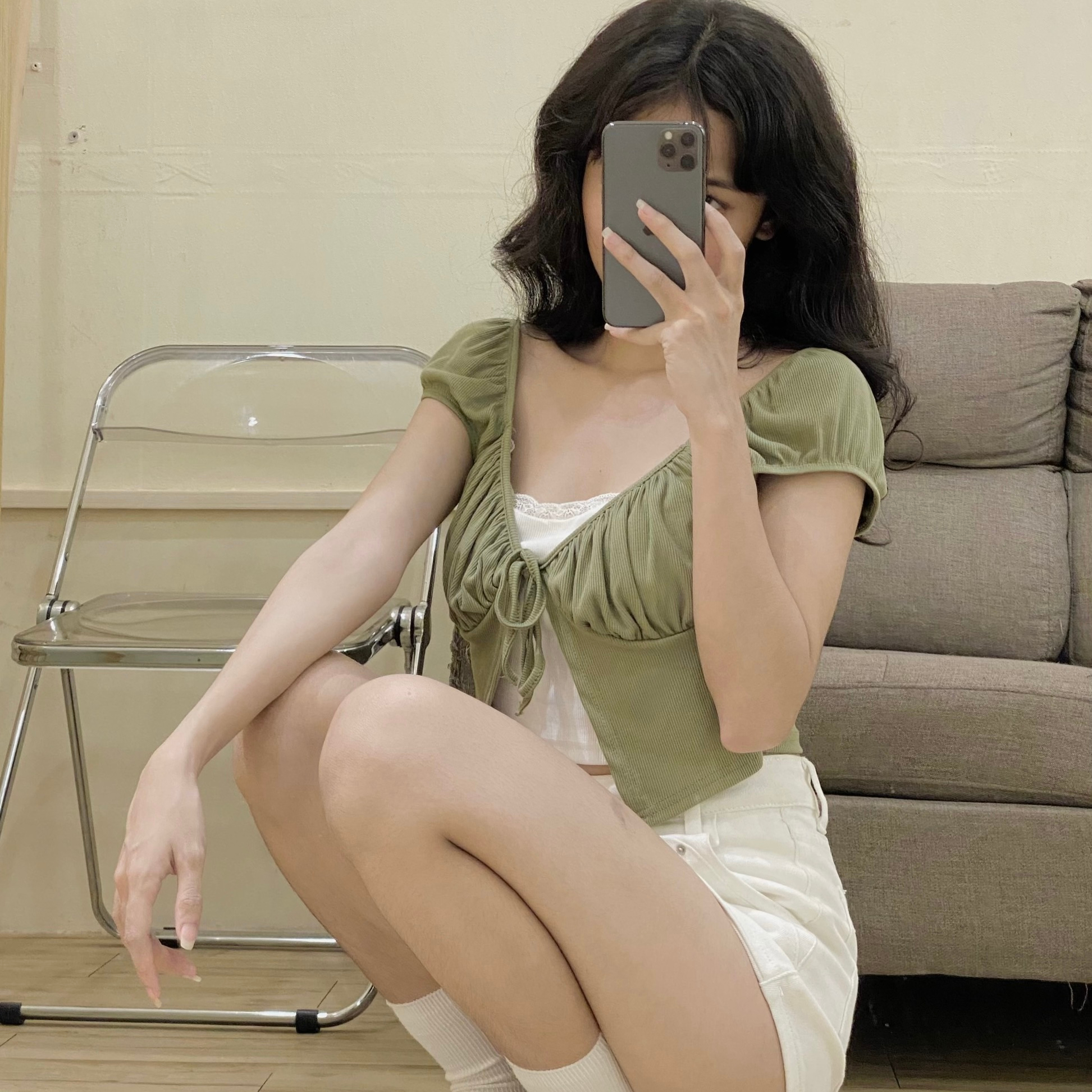 Áo Croptop Layer 2 Lớp - CR133