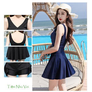 Đồ bơi nữ, áo tắm, đồ đi biển nữ duyên dáng kín đáo 001