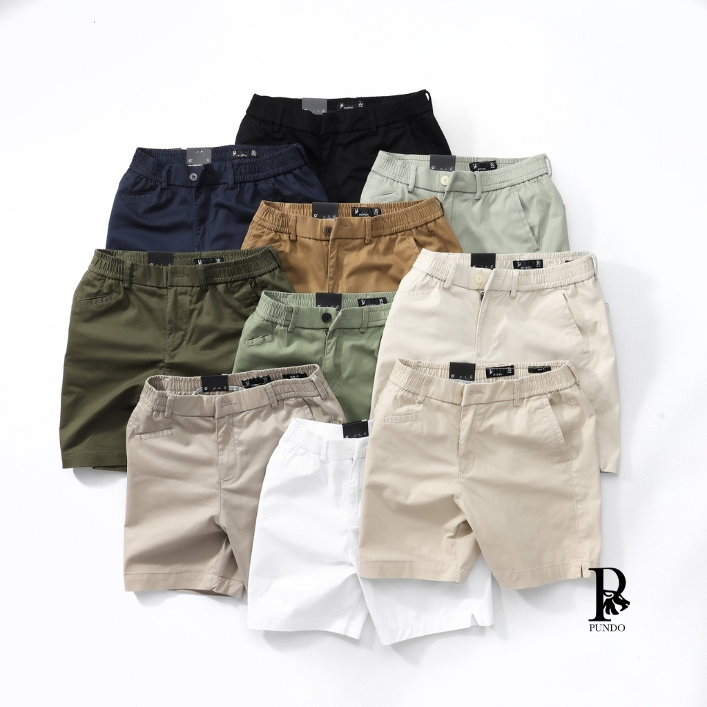 Quần short nam kaki thun cao cấp mẫu trơn dễ phối PUNDOHOMME QSPD6