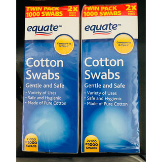 Bông tăm walmart equate cotton swabs 500 cây