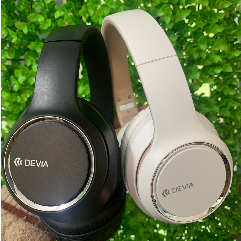 Headphone tai nghe chụp tai bluetooth không dây Devia Kingtons có mic chống ồn nghe nhạc liên tục 18h hàng chính hãng