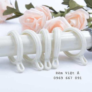 Vòng tròn treo rèm voan,rèm vải kiểu may móc