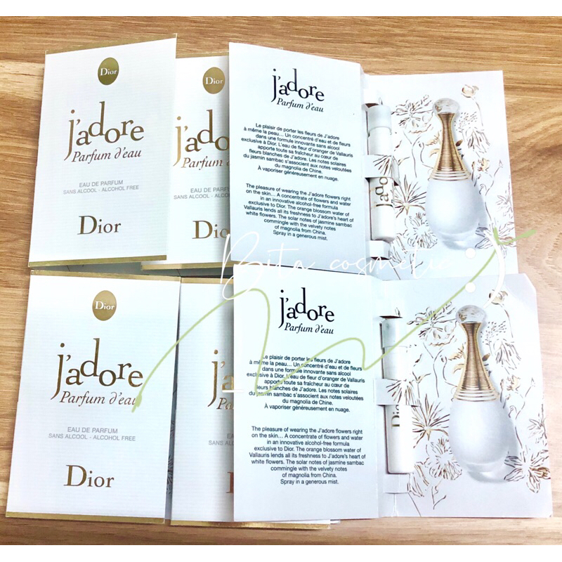 Vial Nước Hoa Di0r Jadore Parfum L’eau mới 2022