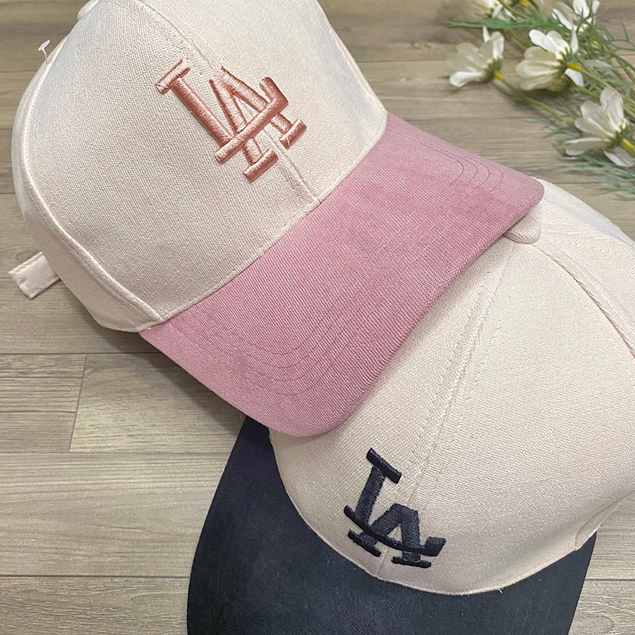 Nón kết unisex nam nữ phối màu basic logo thêu chữ siêu hot - NN54