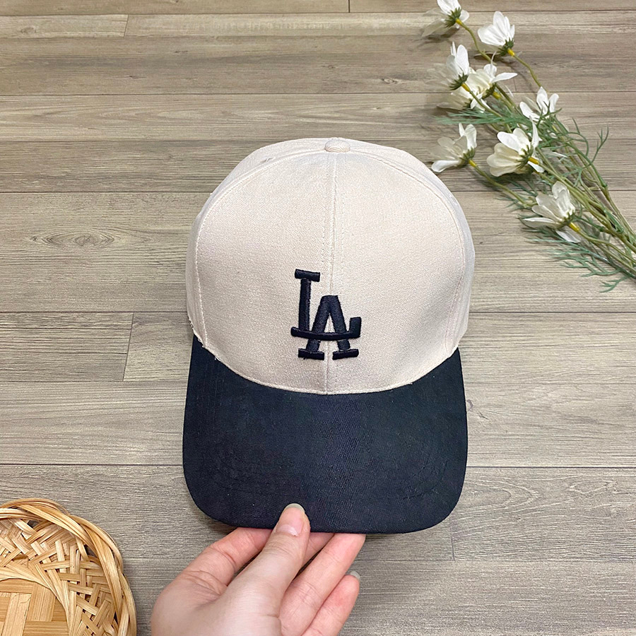 Nón kết unisex nam nữ phối màu basic logo thêu chữ siêu hot - NN54