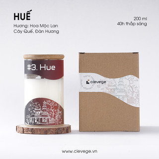 Bst nến thơm việt - nến thơm huế - hoa mộc lan, cây quế, đàn hương 200ml