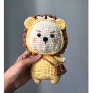 | len handmade - ảnh shop chụp | bé cung sư tử đeo túi