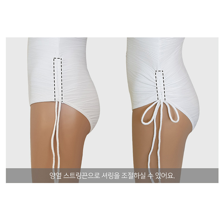 Bikini 2023 tiểu thơ Hàn Quốc, cổ hoa bồng mặc 2 kiểu, hở vai, gen bụng đồ bơi monokini màu trắng sang trọng, quyến rũ