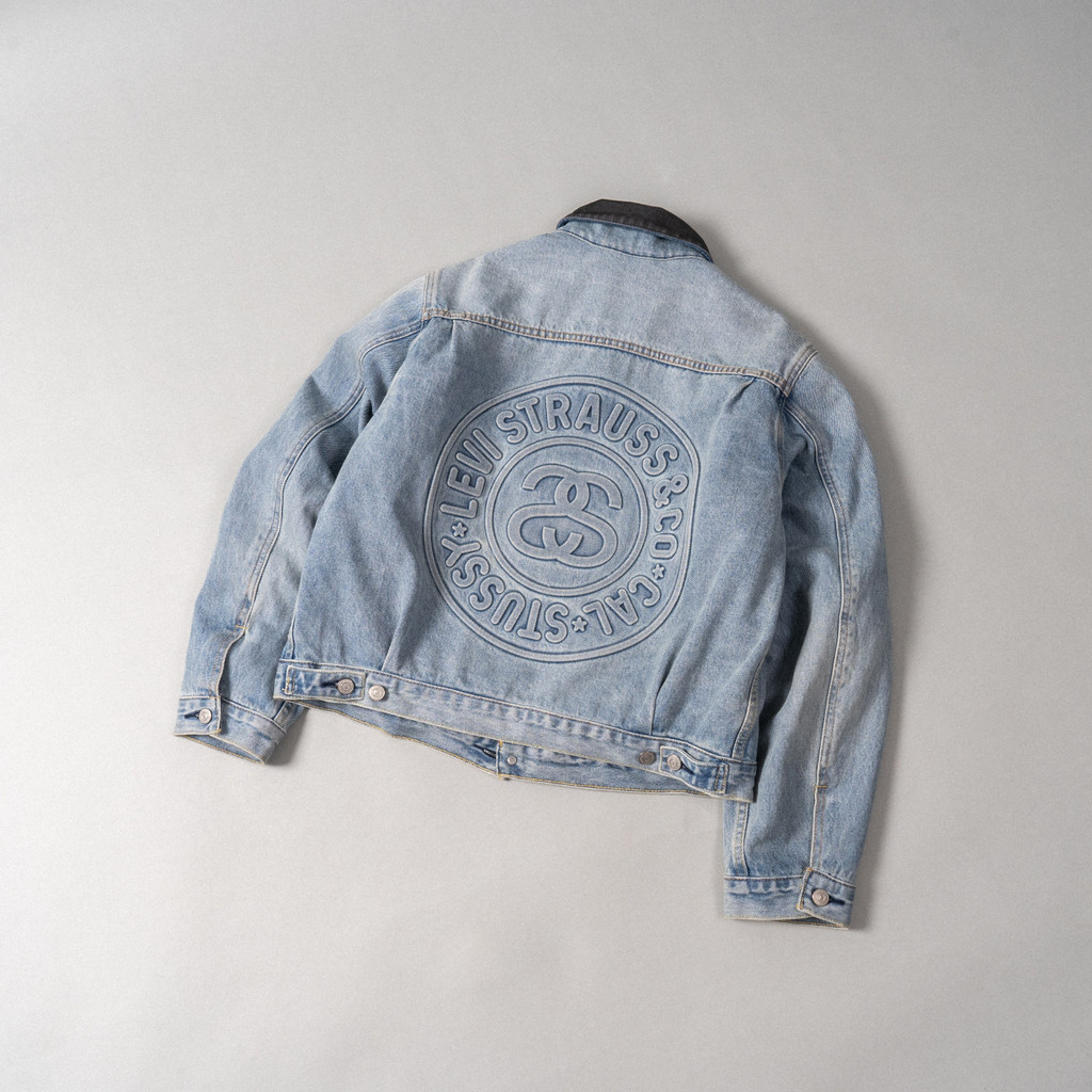 Áo khoác bò Stussy x Levis mặc được 2 mặt (chính hãng)