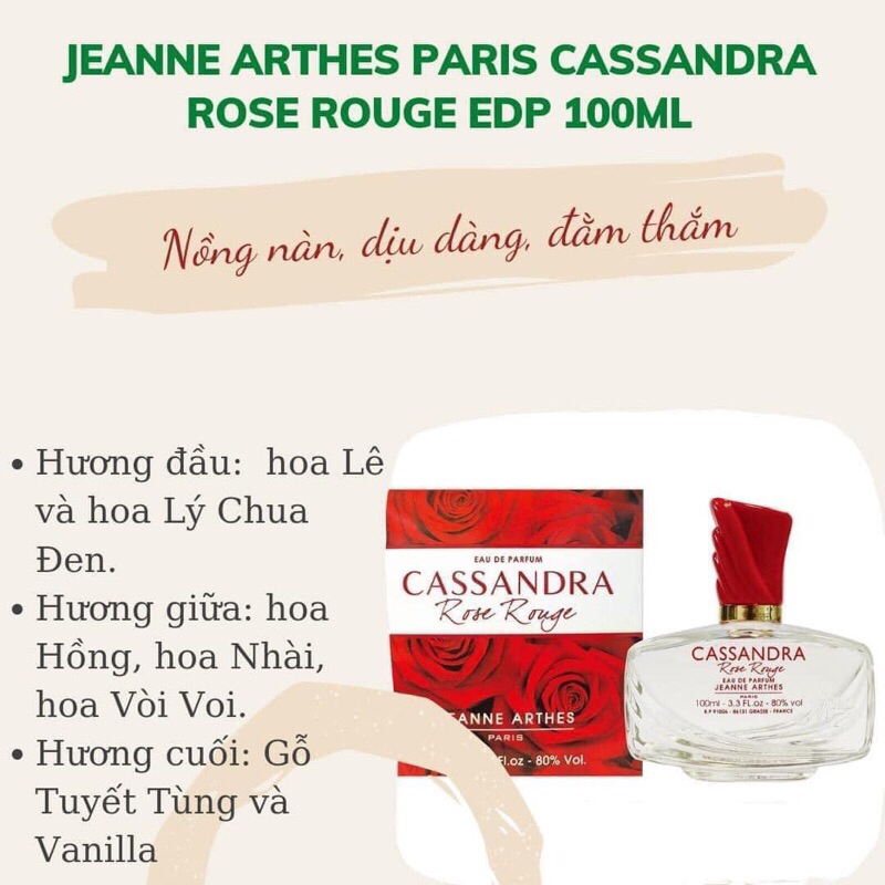 NƯỚC HOA JEANNE ARTHES NỘI ĐỊA ĐỨC PHÁP