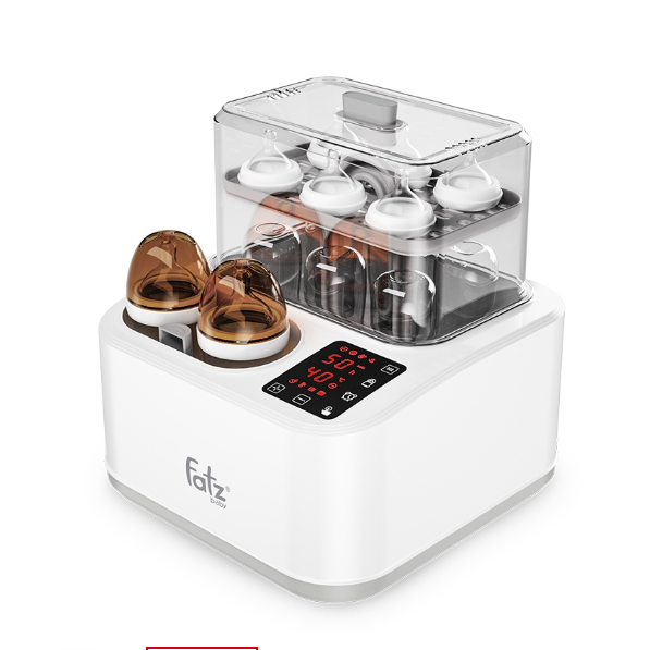 Máy Tiệt Trùng Sấy Khô Nấu Cháo Thông Minh Tích Hợp Hâm Sữa FATZ BABY Captain 1-2, 220-240V AC, 50/60Hz, 500W FB4315SL