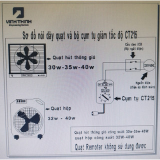 Cụm tụ giảm tốc độ quạt máy CT46