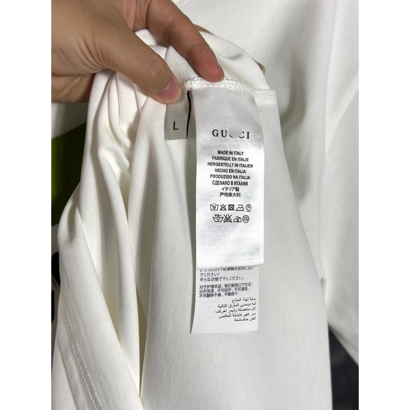 Áo Thun GuCi x Ba len Thun 100% cotton 2 chiều - Hàng Full Bọc Tem Tag