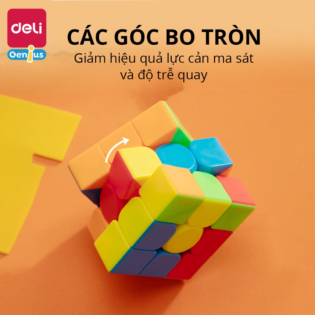 Rubik 4x4, 2x2, 3x3, tam giác, biến thể Deli - Trò chơi trí tuệ - Chất Liệu Nhựa ABS Cao Cấp, Xoay mượt mà - Học sinh