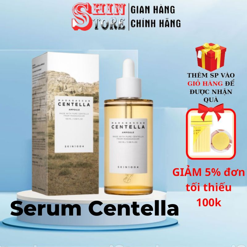 Serum Rau Má Skin1004 Madagascar Centella Asiatica Ampoule 30ml - 55ml - 100ml Tinh Chất Skin 1004 Chính Hãng