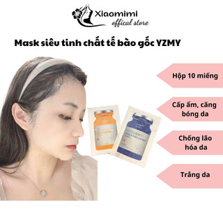 Hộp 10 miếng mask đắp mặt dưỡng trắng cấp ẩm cho da XIAOMIMI