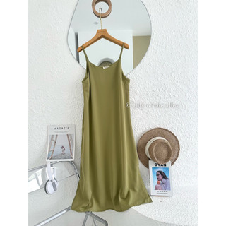 Váy 2 dây trơn chiffon