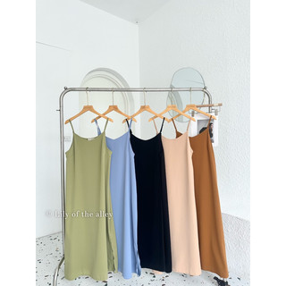 Váy 2 dây trơn chiffon