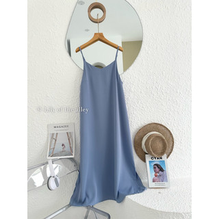 Váy 2 dây trơn chiffon