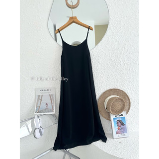 Váy 2 dây trơn chiffon