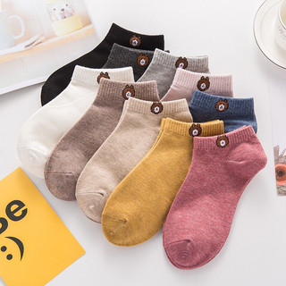 Combo 5 đôi Tất vớ gấu cổ ngắn mềm mịn, thoáng khí, nhiều màu, giá rẻ