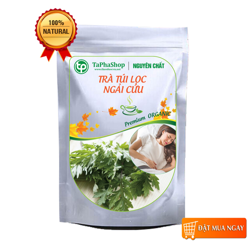 Trà ngải cứu túi lọc Tấn Phát, Siêu Tiện Lợi, Giúp điều hòa kinh nguyệt, Tăng cường sức khỏe