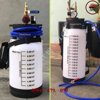 Bình bơm dầu cầu tự động, bình bơm dầu dầu hộp số tự động bằng khí nén 8 Lít và 5 Lít
