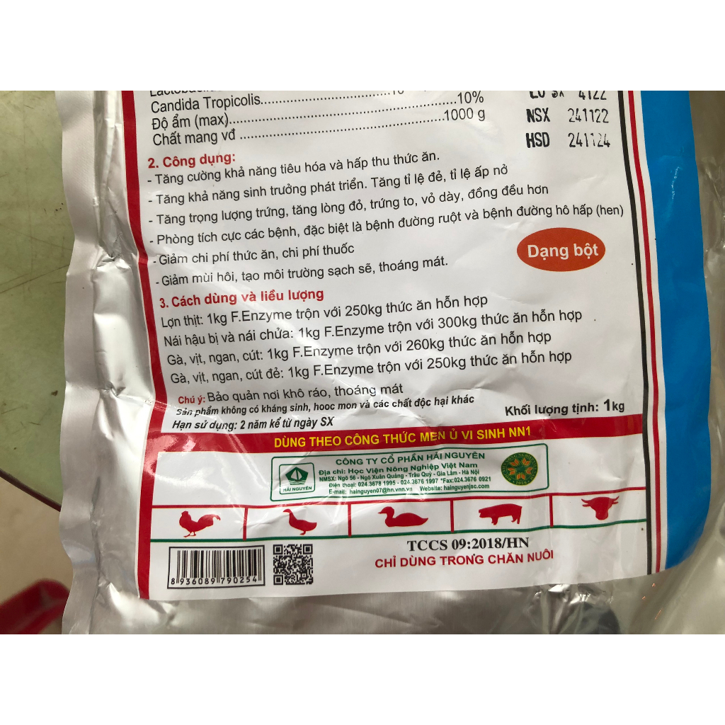 Men tiêu hoá - giảm mùi chuồng trại