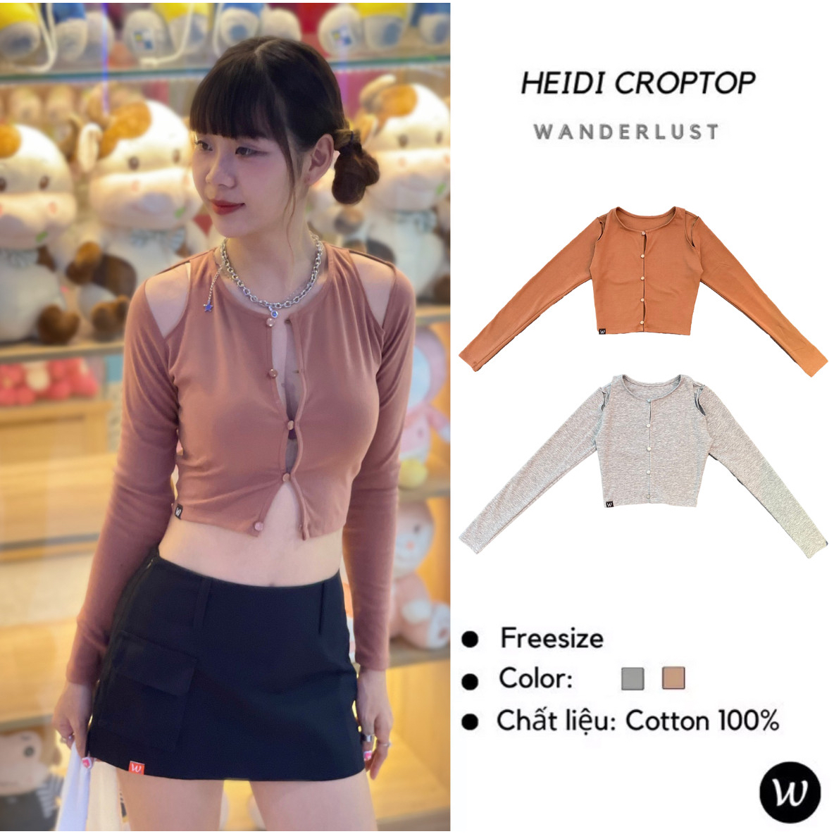 Áo Heidi Croptop