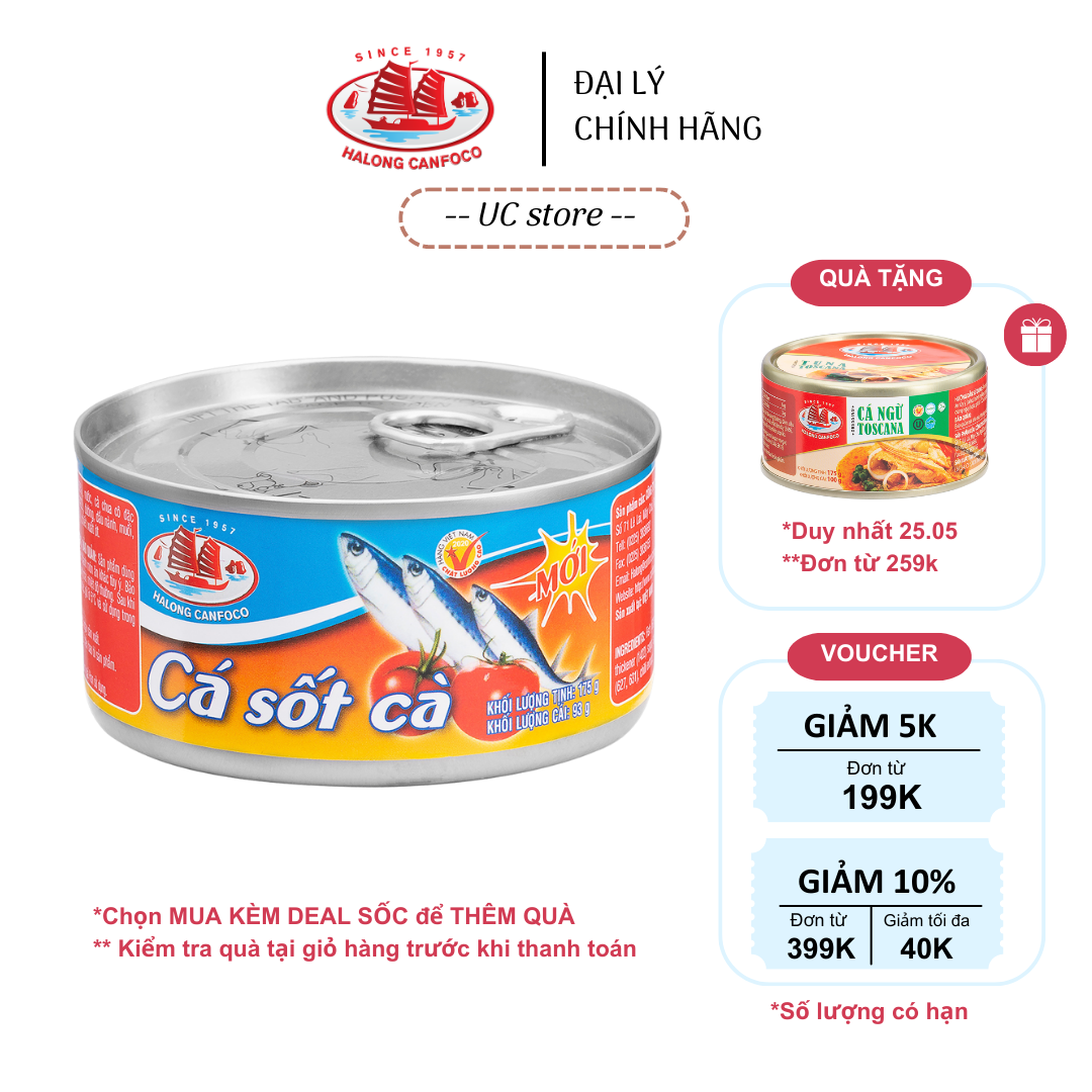 Cá Sốt Cà Chua Đồ Hộp Hạ Long 175G