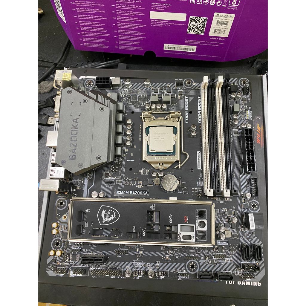Main MSI B360M BAZOOKA 4 khe ram Socket 1151 Bóc Máy - Hàng Zin Full FE