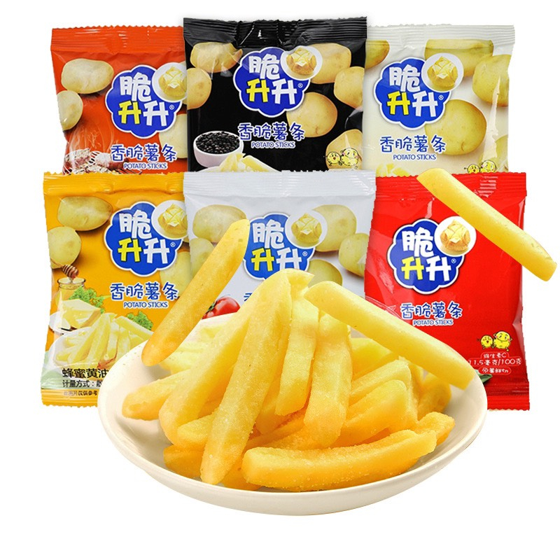 Snack khoai tây chiên tẩm vị giòn rụm gói 100g