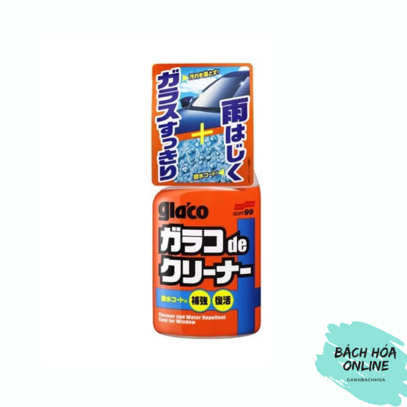 [Hàng Nhật] Chai xịt vệ sinh & phủ nano bảo vệ kính ô tô, kính nhà tắm Glaco De Cleaner Soft99 G-36 G-18 G-34