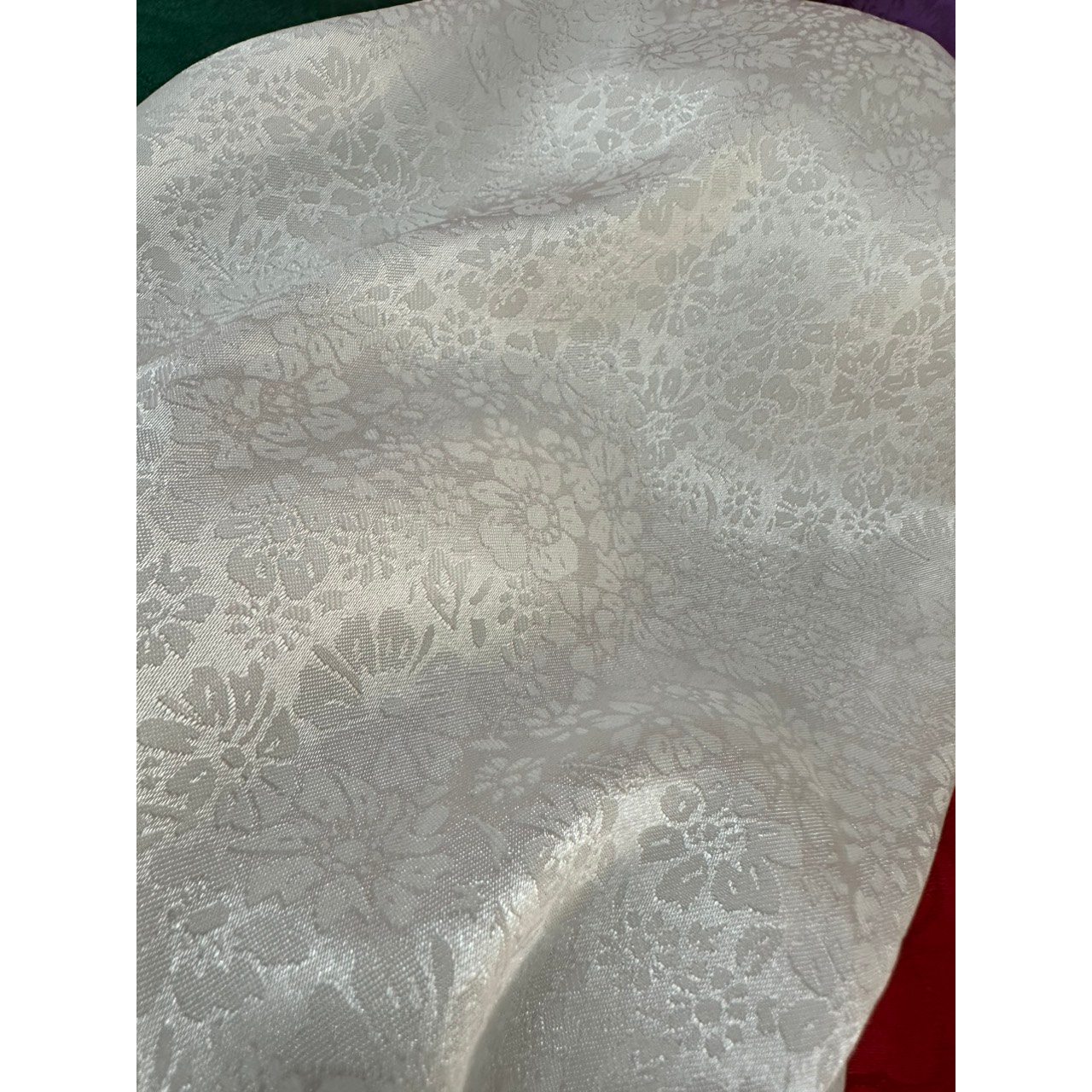 Vải lụa gâm hoa nhí 2 da, chuyên may áo dài, đồ đi chùa, bộ bà ba, chất đẹp, giá rẻ