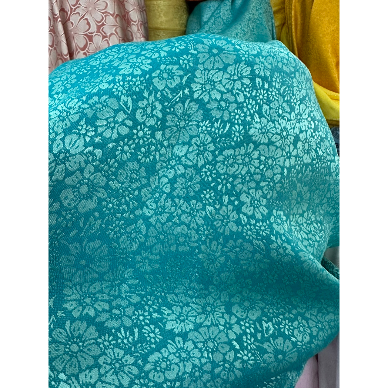 Vải lụa gâm hoa nhí 2 da, chuyên may áo dài, đồ đi chùa, bộ bà ba, chất đẹp, giá rẻ