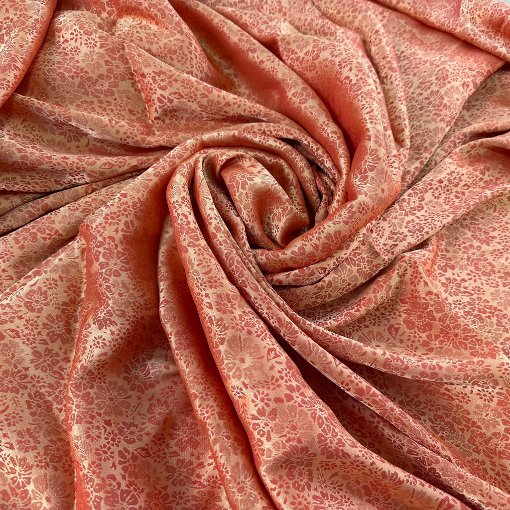 Vải lụa gâm hoa nhí 2 da, chuyên may áo dài, đồ đi chùa, bộ bà ba, chất đẹp, giá rẻ