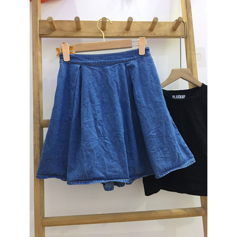 Chân váy jeans  eo chun xinh