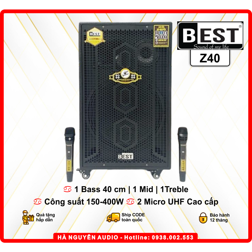 Loa Karaoke Best 6930 New       Kèm 2 Micro Không Dây UHF