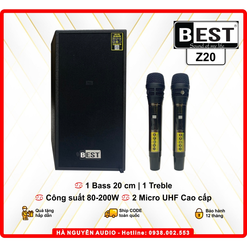 Loa Karaoke Best 6930 New       Kèm 2 Micro Không Dây UHF